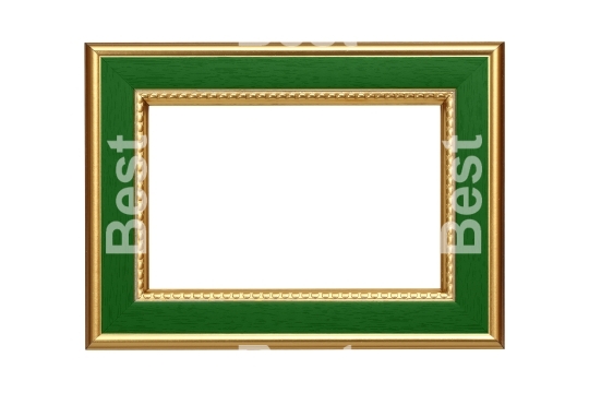 Gold-green picture frame