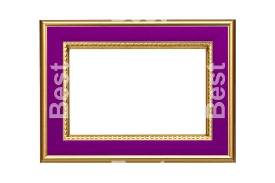 Gold-purple picture frame