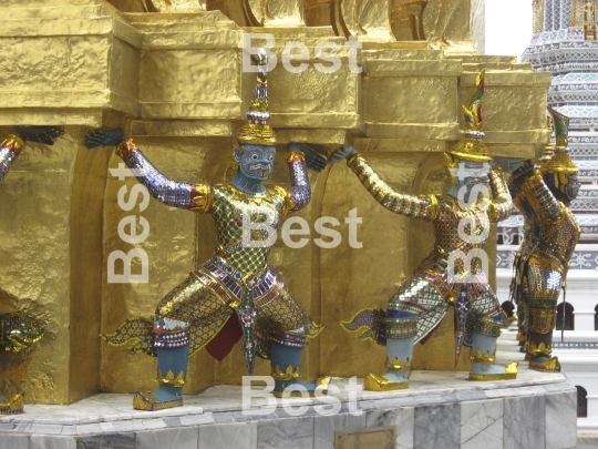 Grand Palace. A temple Wat Phra Kaew