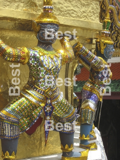 Grand Palace. A temple Wat Phra Kaew