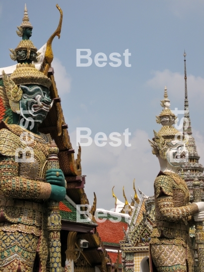 Grand Palace. A temple Wat Phra Kaew