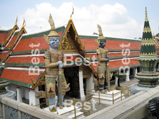 Grand Palace. A temple Wat Phra Kaew