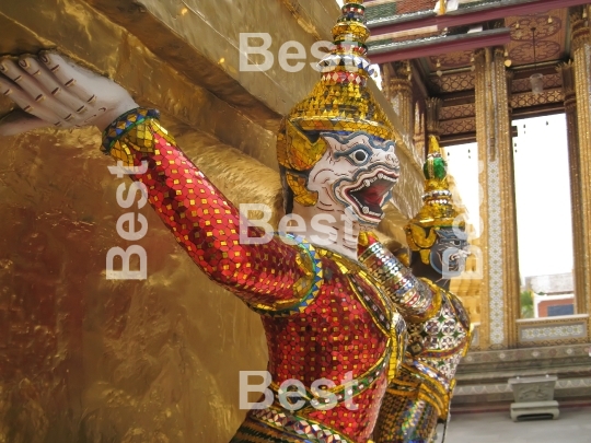 Grand Palace. A temple Wat Phra Kaew