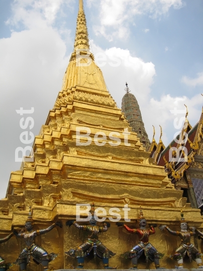 Grand Palace. A temple Wat Phra Kaew