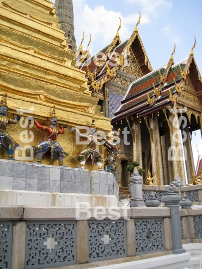 Grand Palace. A temple Wat Phra Kaew