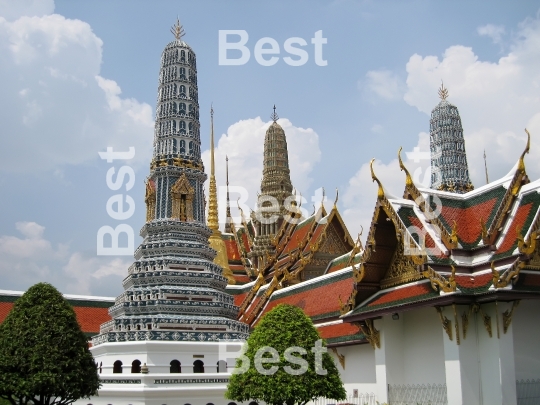 Grand Palace. A temple Wat Phra Kaew