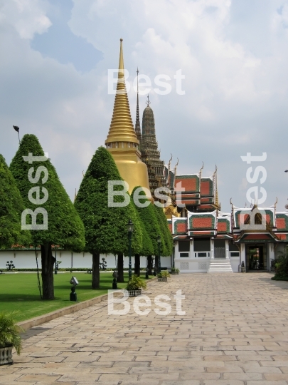 Grand Palace. A temple Wat Phra Kaew