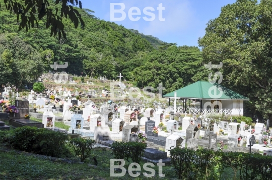 Graveyard in La Passe