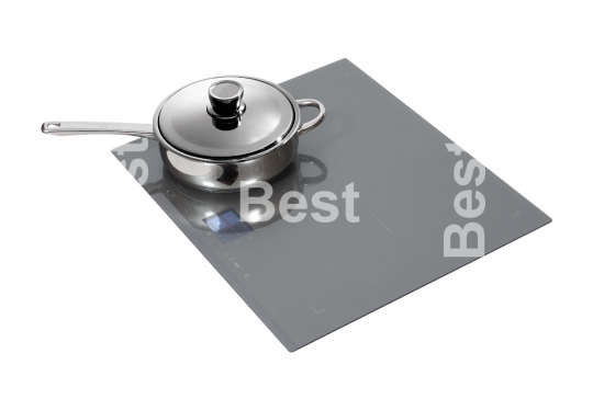 Gray induction hob