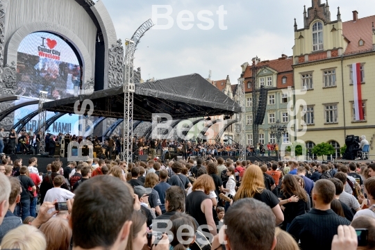 Guitar Guinness World Record event in Poland.