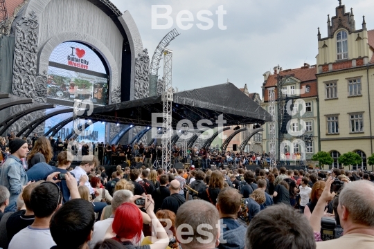 Guitar Guinness World Record event in Poland.