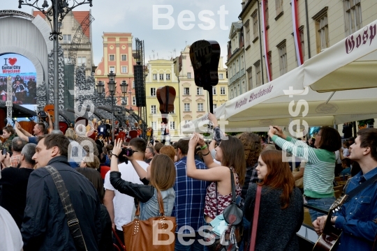 Guitar Guinness World Record event in Poland.