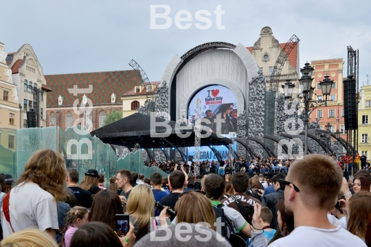 Guitar Guinness World Record event in Poland.