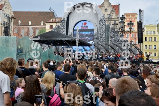 Guitar Guinness World Record event in Poland.