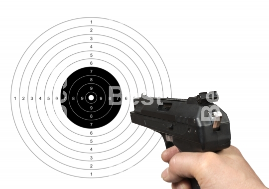 Gun shooting target