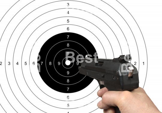 Gun shooting target