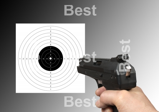 Gun shooting target