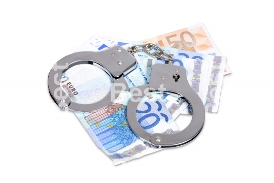 Handcuffs and Euro money