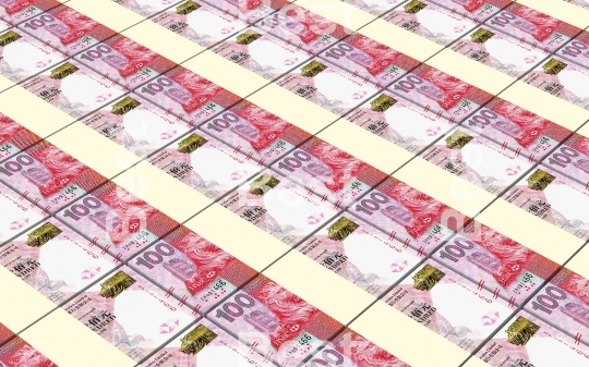 Hong Kong dollar bills stacked background