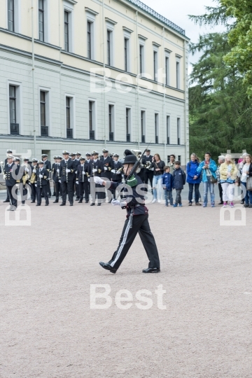 Honor guards in front of the Royal Palace