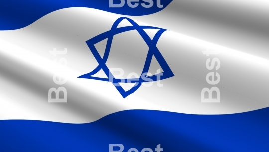 Israeli flag background