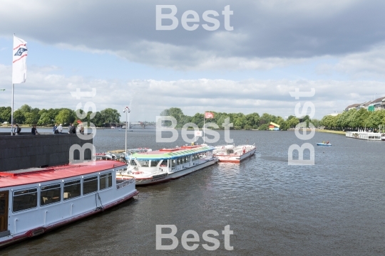 Kleine Alster lake in Hamburg