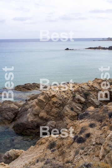 Lagoon with rocks