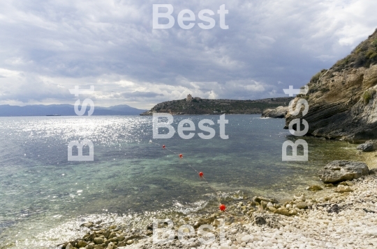 Lagoon with rocks