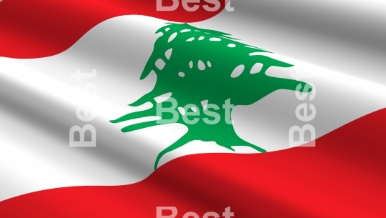 Lebanon flag background