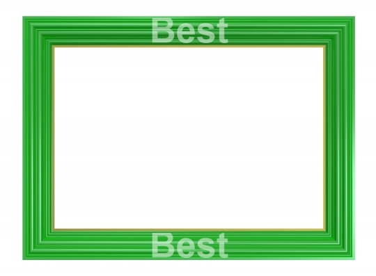 Light green frame isolated on white background.