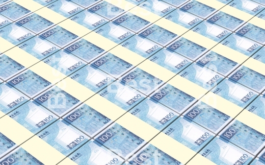 Macanese pataca bills isolated on white background