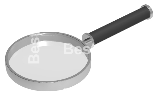 Magnifier isolated on white