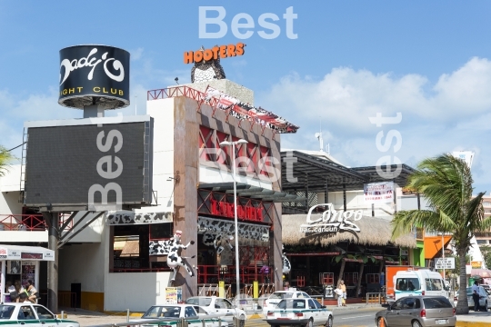 Main Street in Cancun, Mexico