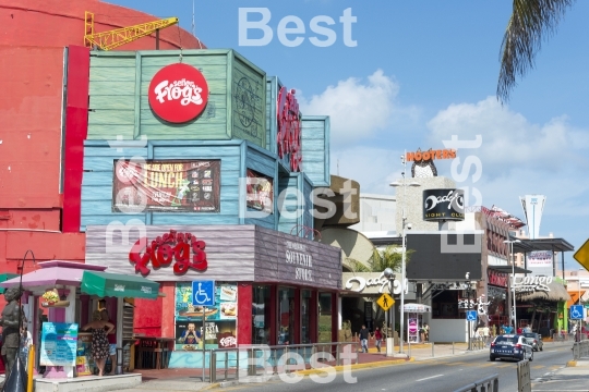 Main Street in Cancun, Mexico