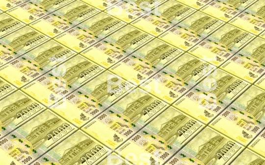 Malawi kwacha bills stacked background