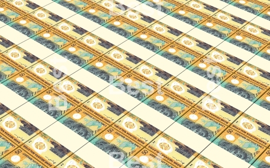 Malaysian ringgit bills stacks background