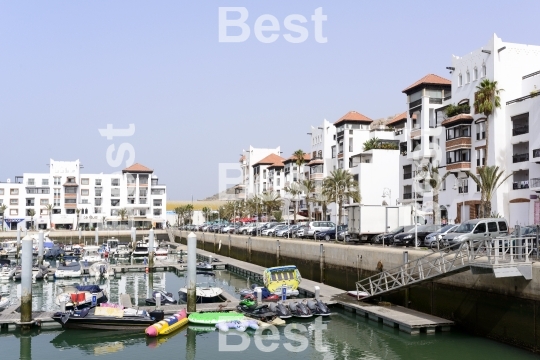 Marina district in Agadir