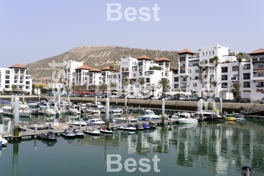 Marina district in Agadir