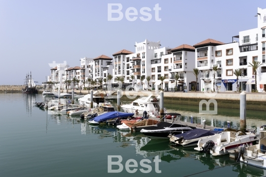 Marina district in Agadir