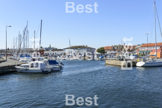 Marina in Nexo on Bornholm Island