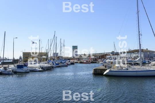 Marina in Nexo on Bornholm Island