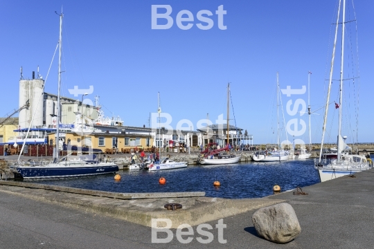 Marina in Nexo on Bornholm Island