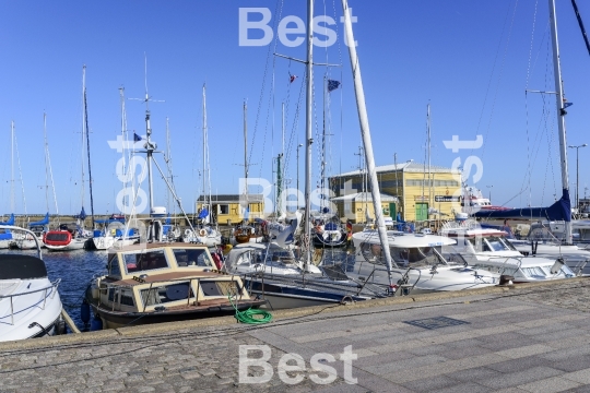 Marina in Nexo on Bornholm Island