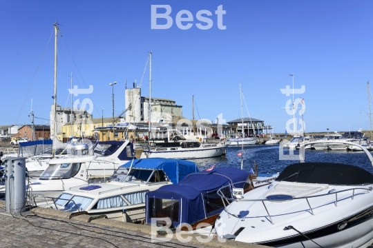 Marina in Nexo on Bornholm Island