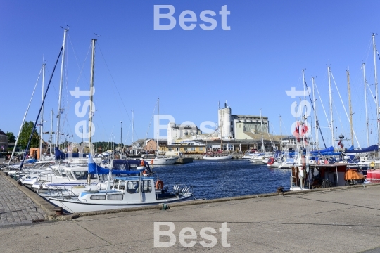 Marina in Nexo on Bornholm Island