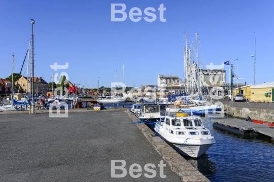 Marina in Nexo on Bornholm Island