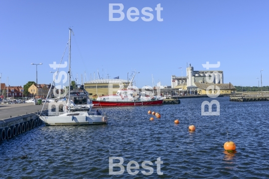 Marina in Nexo on Bornholm Island