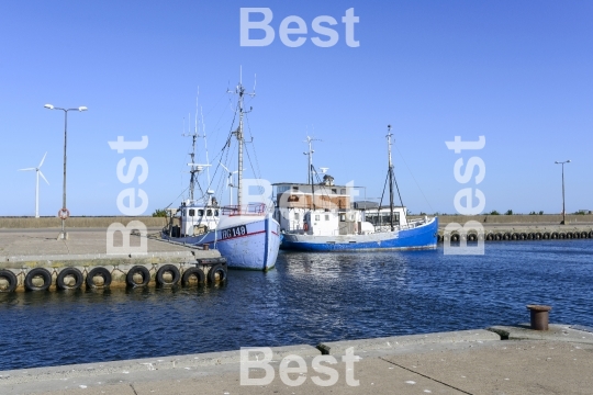 Marina in Nexo on Bornholm Island