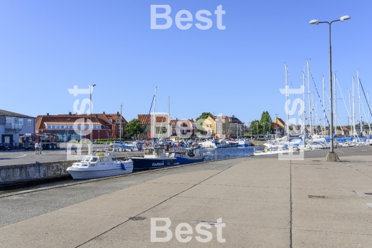 Marina in Nexo on Bornholm Island