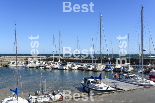 Marina in Svaneke on Bornholm Island